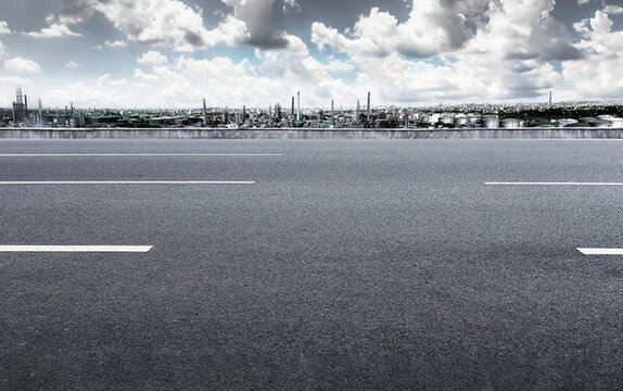 城市中的瀝青道路