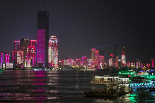 漢口江灘夜色