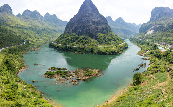 紅水河馬山合山景觀