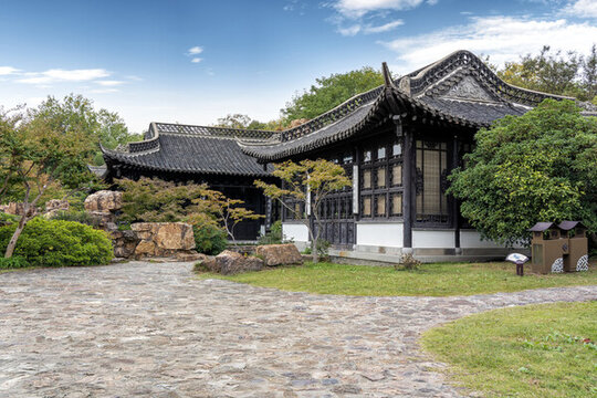 中式傳統(tǒng)建筑街景