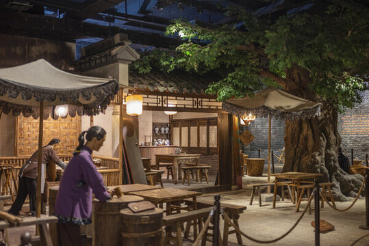 古代小吃店鋪