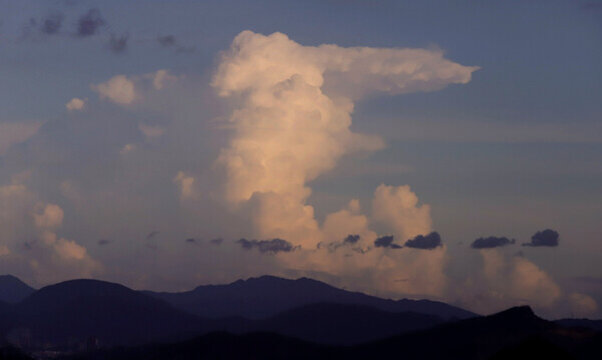 夕陽天空云團(tuán)