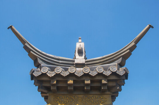 传统中国建筑屋顶飞檐