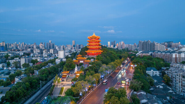武漢黃鶴樓夜景