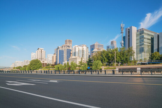 中國北京城市建筑和高速公路