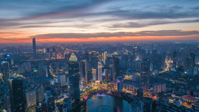 漢口夜景航拍