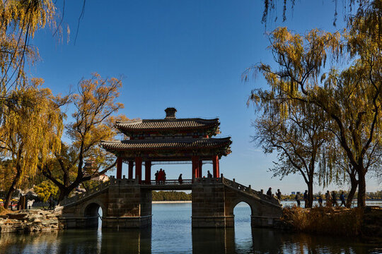 北京市頤和園秋色