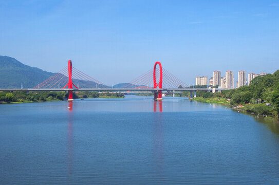 漳州九龙江芝山大桥风景