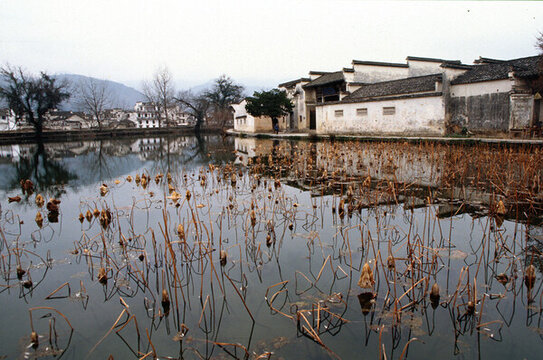 冬季的古徽州民居宏村