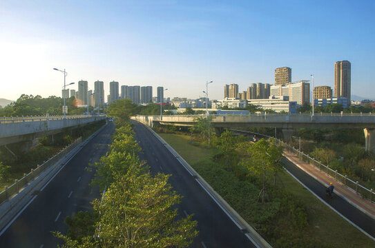 漳州江濱路道路風(fēng)景