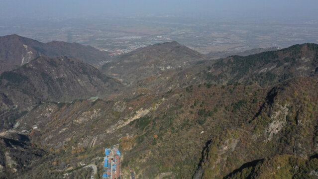 航拍秦嶺翠華山