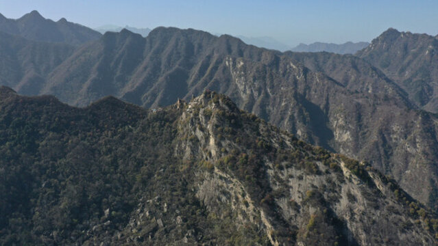 航拍秦嶺翠華山