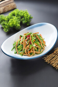 豆筍炒菠梗
