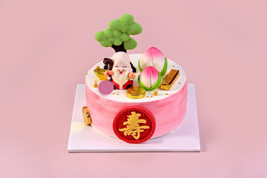 壽桃生日蛋糕