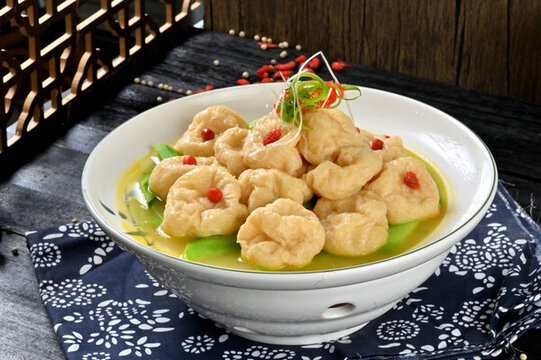 絲瓜浸油豆腐