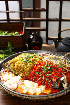 雙椒千島魚(yú)頭