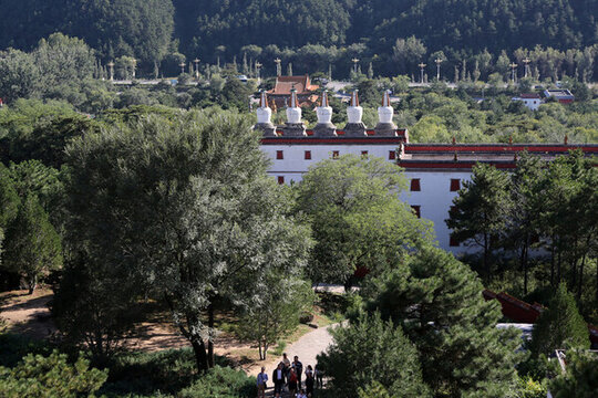 承德普陀宗乘之廟遠眺五塔門