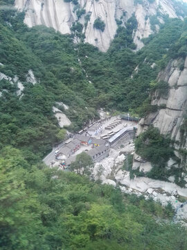 華山風(fēng)光山坳