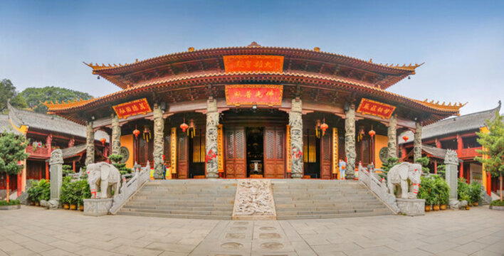 蕪湖廣濟(jì)寺大雄寶殿全景圖