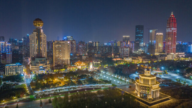 武漢江灘夜景