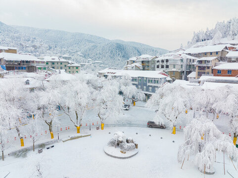 江西廬山風(fēng)景區(qū)雪景風(fēng)光