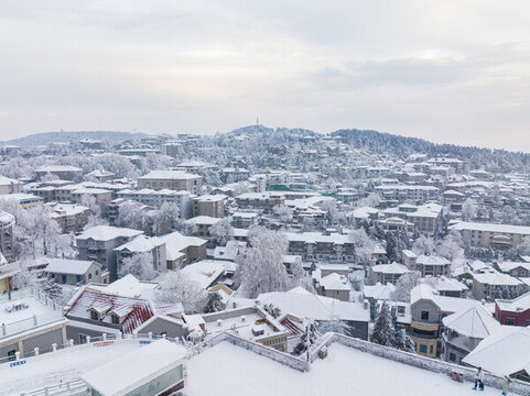 江西廬山風(fēng)景區(qū)雪景風(fēng)光