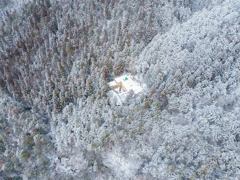 江西廬山風(fēng)景區(qū)雪景風(fēng)光