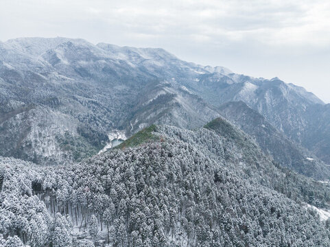 江西廬山風(fēng)景區(qū)雪景風(fēng)光