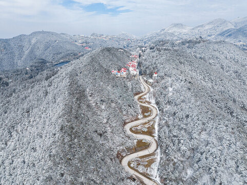 江西廬山風(fēng)景區(qū)雪景風(fēng)光
