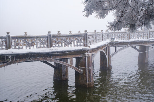 江西廬山風(fēng)景區(qū)雪景風(fēng)光