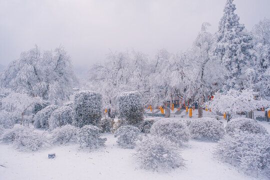 江西廬山風景區(qū)雪景風光