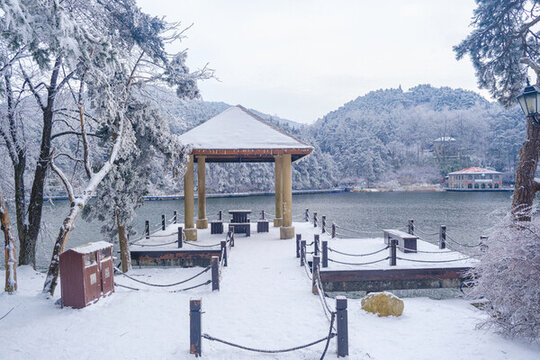 江西廬山風(fēng)景區(qū)雪景風(fēng)光