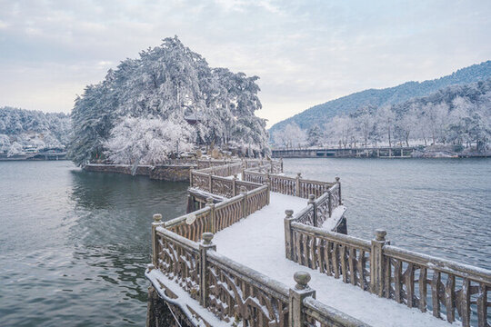江西廬山風景區(qū)雪景風光