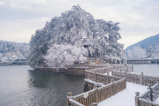 江西廬山風(fēng)景區(qū)雪景風(fēng)光