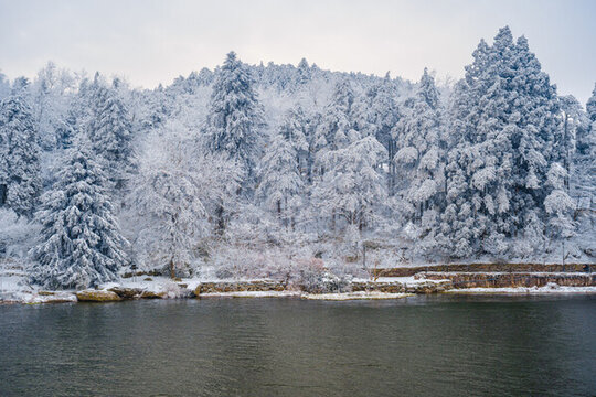 江西廬山風(fēng)景區(qū)雪景風(fēng)光