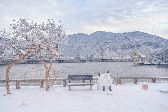 江西廬山風(fēng)景區(qū)雪景風(fēng)光