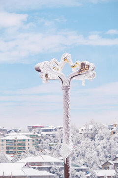 江西廬山風(fēng)景區(qū)雪景風(fēng)光