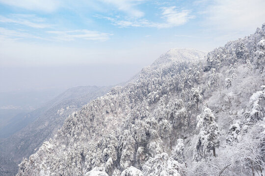 江西廬山風(fēng)景區(qū)雪景風(fēng)光