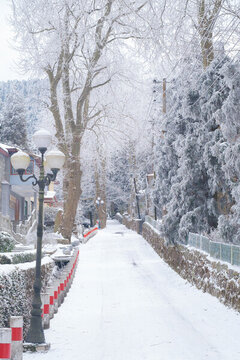 江西廬山風景區(qū)雪景風光