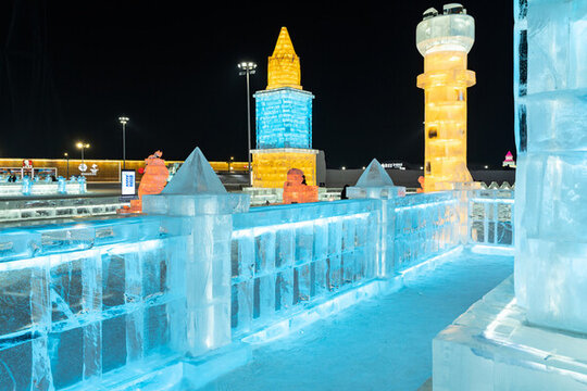哈爾濱冰雪大世界夜景