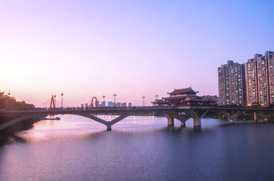漳州九龍江江濱夜色