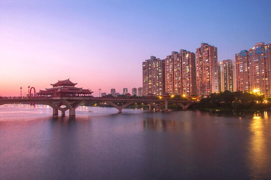 漳州江濱夜景