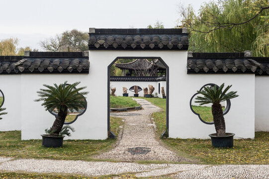 中式仿古磚墻