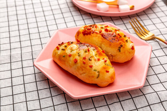 肉松火腿面包