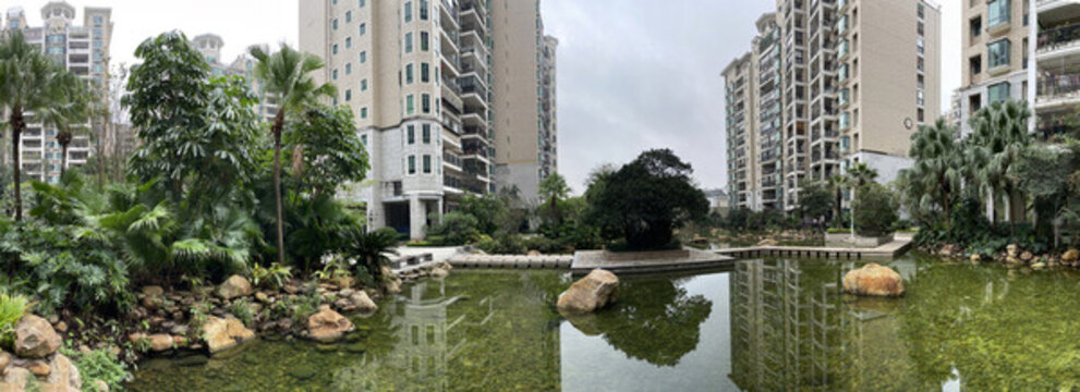 高級(jí)洋房豪華水景觀全景