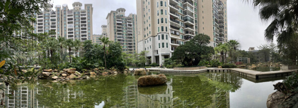 中式園林小區(qū)水景觀布局
