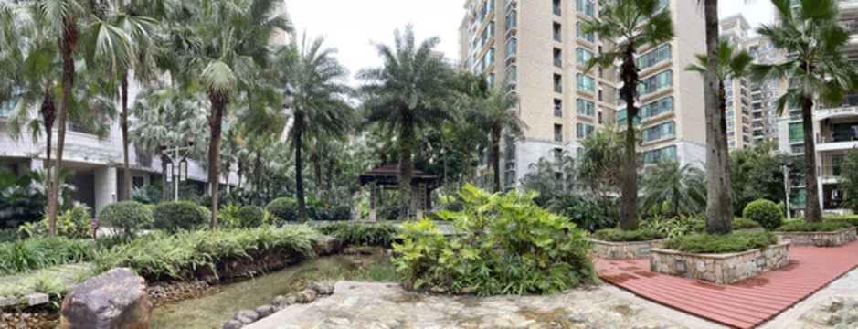 豪華住宅人工河設(shè)計