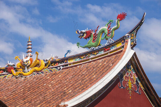 中國(guó)龍屋頂