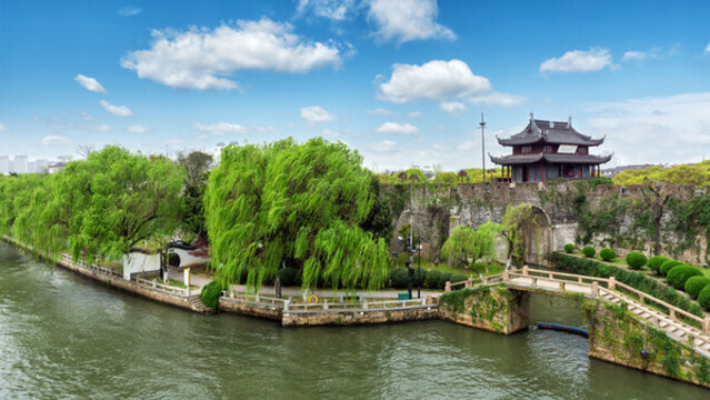 蘇州盤門古建筑街景
