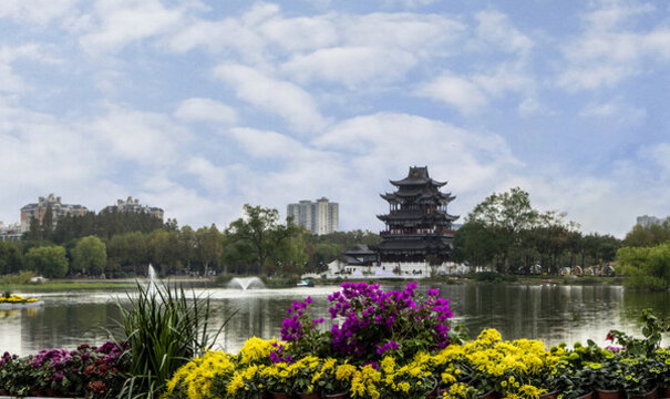 武漢菊展之紫陽(yáng)湖公園